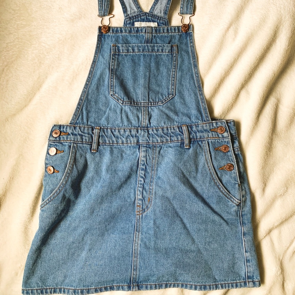 Denim Overalls Skirt SOLD